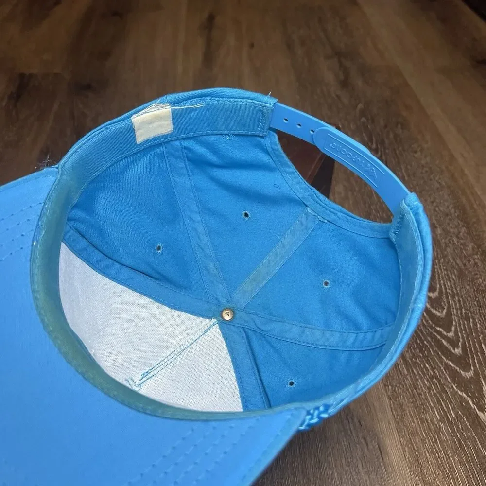 Vintage 90s Timbuktu‎ Snapback Hat Blue Rope Trucker Bar Grill Beach Surf Promo